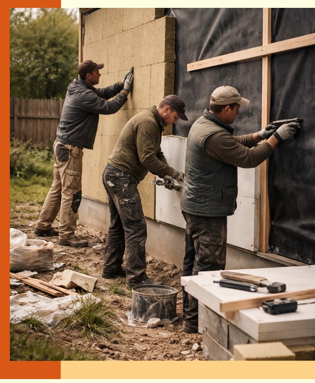 Утепление дачного дома под ключ в Сосногорске