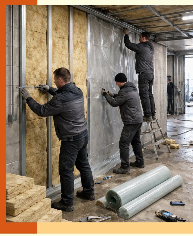 Профессиональное утепление автомойки в Сосногорске для любого типа помещений